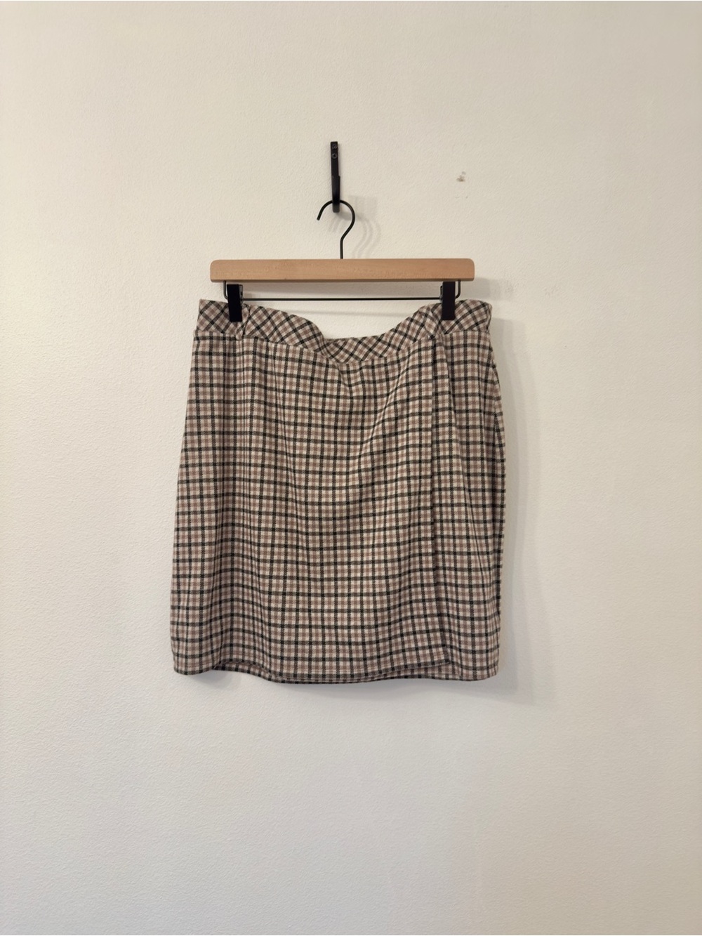 torrid Plaid Mini Skirt in Beige and Brown Tones